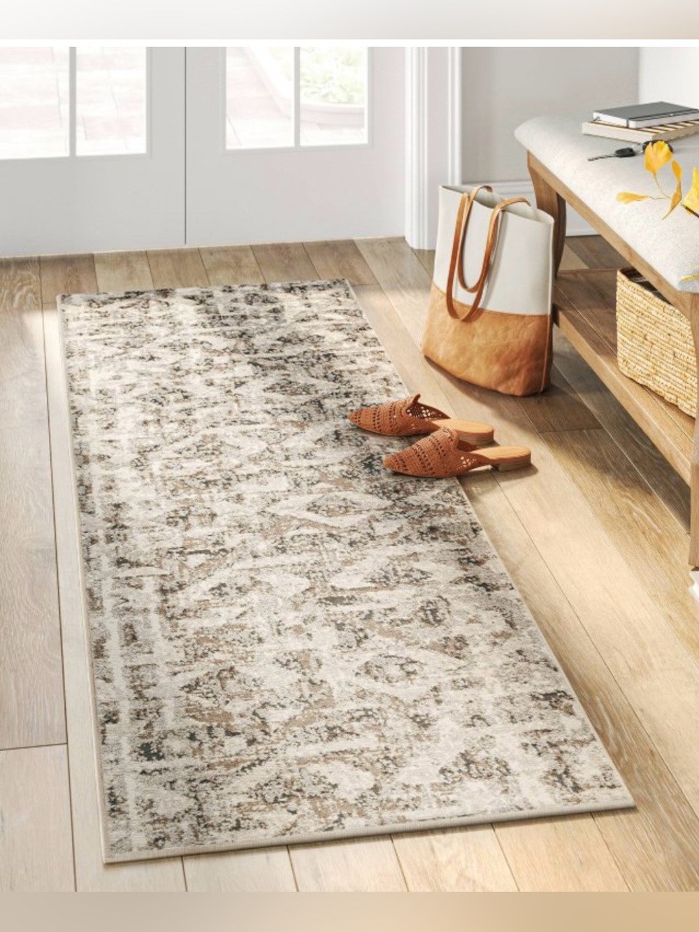 Indoor Eliot Geo Runner Tan/Beige/Gray